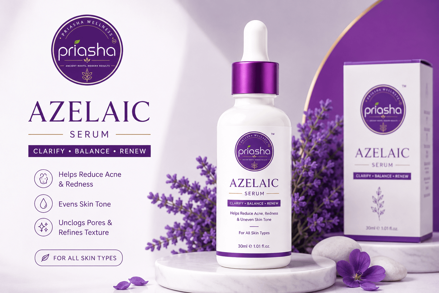 Azelaic Face Serum – Brightening & Blemish Care Formula - Image 2