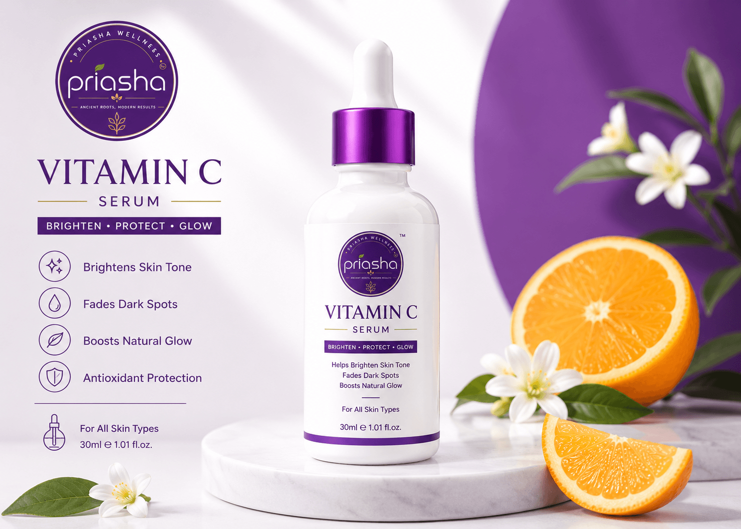 Vitamin C Face Serum – Brightening & Glow Boost Formula - Image 3